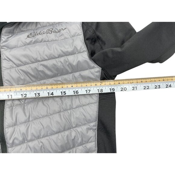 Eddie Bauer FreeHeat Puffer Lightweight Hideaway Hood Hooded Jacket Men's Small - Picture 7 of 9